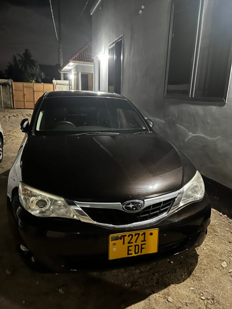 Bei ya Subaru Impreza 2008 Sokoni Dar es salaam Tanzania
