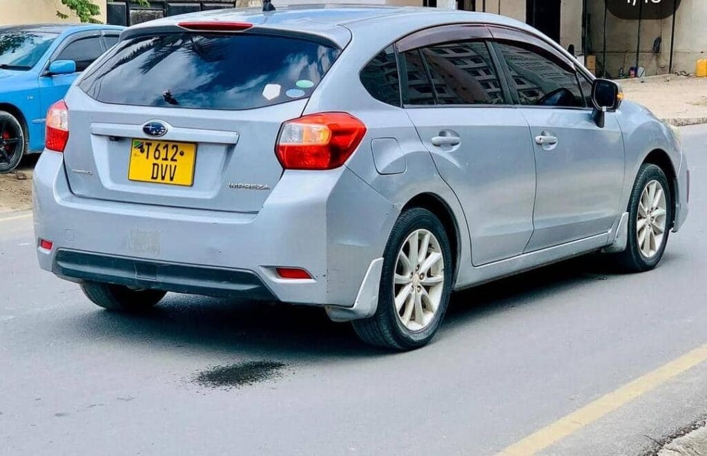 Magari Impreza 2012 lipo Dar es salaam