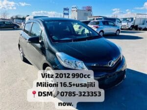 Bei ya Toyota Vitz 2012 Sokoni Dar es salaam Tanzania