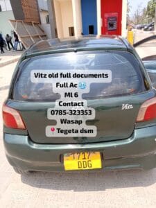 Bei ya Toyota Vitz 2003 Sokoni Dar es salaam Tanzania