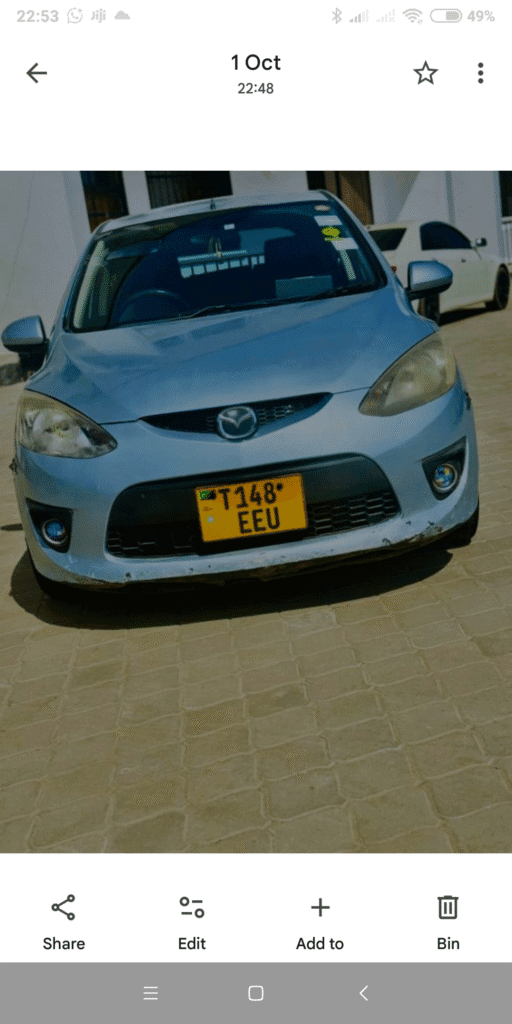 Bei ya Mazda Demio 2010 Sokoni Dar es salaam Tanzania