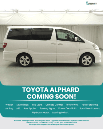 Bei Ya Toyota Alphard 2007 Sokoni Dar es salaam Tanzania
