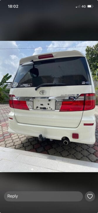 Bei Ya Toyota Alphard 2003 Sokoni Dar es salaam Tanzania
