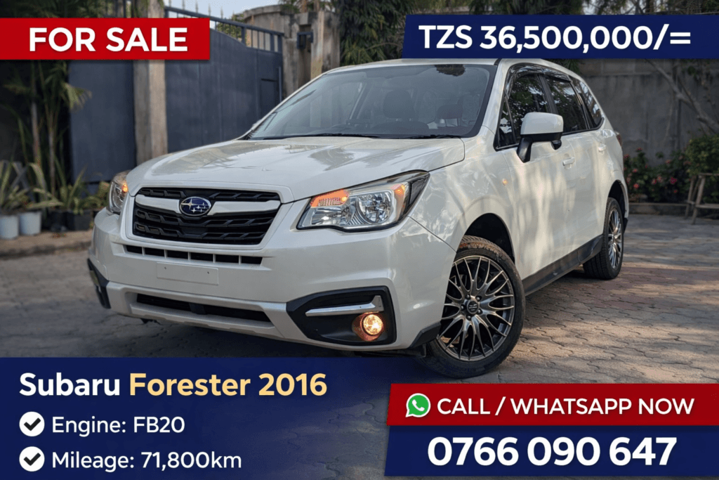 Bei ya Subaru Forester 2016 Sokoni Dar es salaam Tanzania