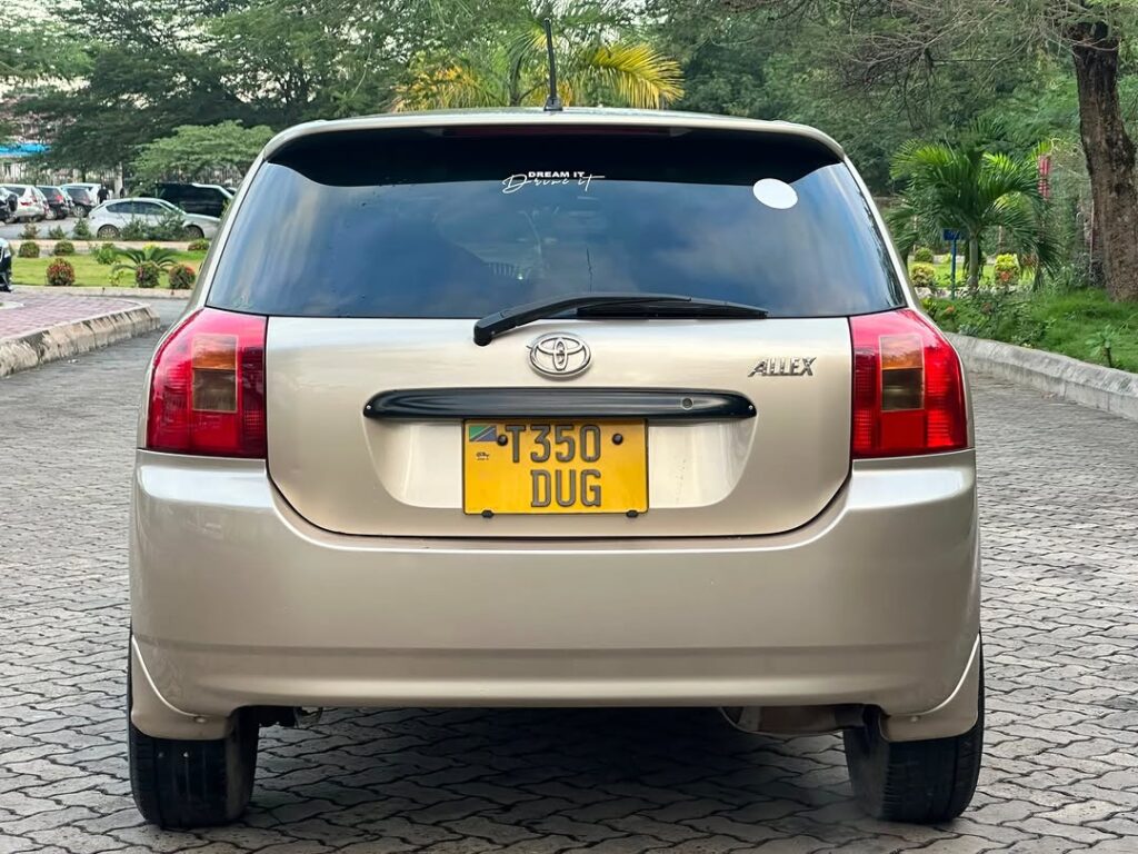 Bei ya Toyota Allex 2003 Sokoni Dar es Salaam Tanzania