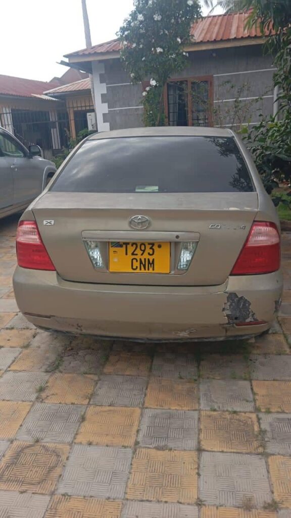 Toyota Corolla bei poa sokoni Dar es Salaam Tanzania